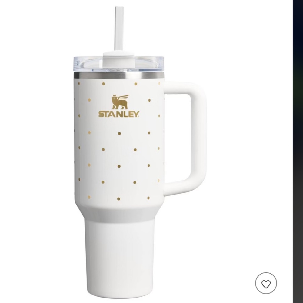 Stanley 40 oz Stainless Steel H2.0 FlowState Quencher Tumbler Frost Polka Dot - Picture 1 of 3